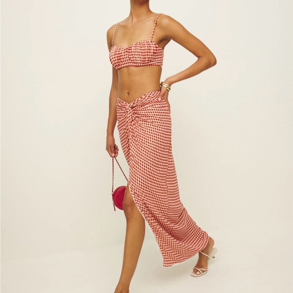 Reformation Alana Two Piece Set Size 4 - Picture 2 of 4